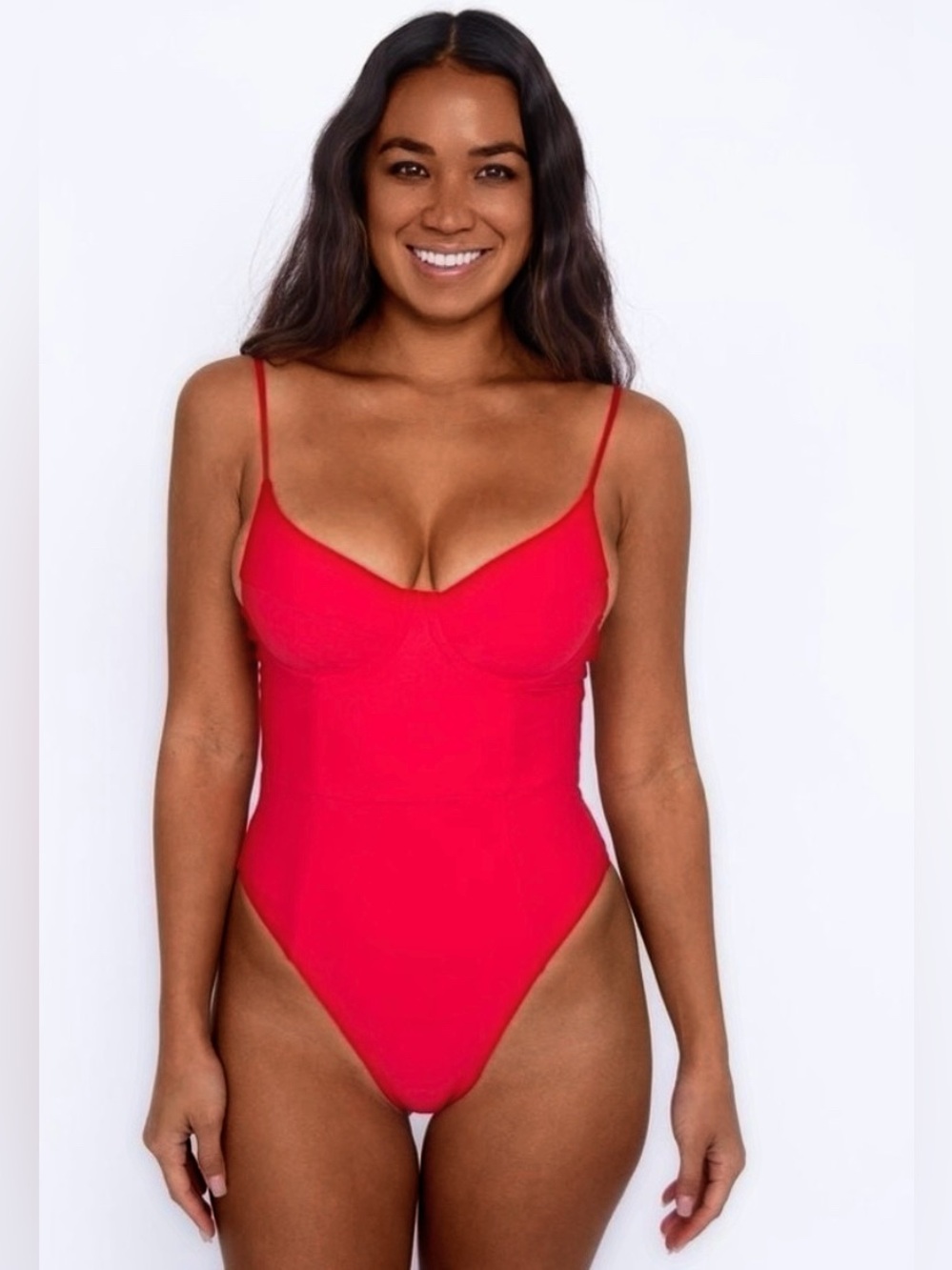 Skatie• ‘Rachel’ One Piece Swimsuit in CHERRY Red